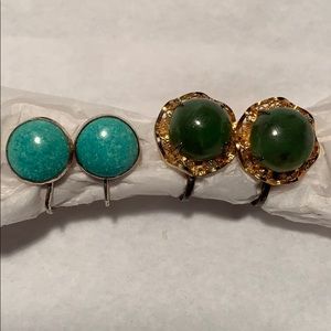 Bundle of 2 Sterling silver clip on/screw 1Sorento